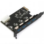 Аксессуар для ПК и Ноутбука Gembird Контроллер PCI-express SPCR-04 (Контроллер)