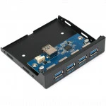 Аксессуар для ПК и Ноутбука Gembird Планка на переднюю панель 3,5" FP3.5-USB3-4A Планка