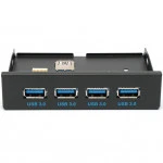Аксессуар для ПК и Ноутбука Gembird Планка на переднюю панель 3,5" FP3.5-USB3-4A Планка