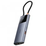 Док-станция Baseus Metal Gleam Series II 6-in-1 Grey B00061802813-00