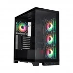 Корпус 1STPLAYER Mi8 Black Mi8-BK-3FC7R-1FC7 Игровые, Mid-Tower