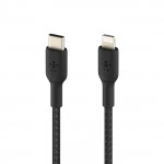 Кабель интерфейсный Belkin BOOST CHARGE™ Lightning to USB-C Cable_Braided CAA004bt2MBK USB Type C - Lightning (8pin)