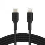 Кабель интерфейсный Belkin BOOST CHARGE™ Lightning to USB-C Cable_Braided CAA004bt2MBK USB Type C - Lightning (8pin)