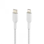 Кабель интерфейсный Belkin BOOST CHARGE™ Lightning to USB-C Cable_Braided CAA004bt2MWH USB Type C - Lightning (8pin)