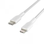 Кабель интерфейсный Belkin BOOST CHARGE™ Lightning to USB-C Cable_Braided CAA004bt2MWH USB Type C - Lightning (8pin)