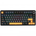 Клавиатура Aula F75, Thunder Black, Black+Dark Blue+Orange, Gray Wood V3 F75 Black+Dark Blue+Orang Беспроводная, Bluetooth