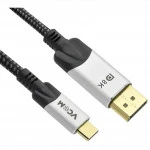 Кабель интерфейсный VCOM CU422MCV-1.8M (USB Type C - Display порт)