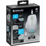 Мышь Defender Stix GM-009 White 52009 Игровые, Беспроводная