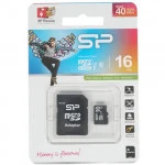 Флеш (Flash) карты Silicon Power microSDHC 16 ГБ [SP016GBSTH010V10SP] (16 ГБ)