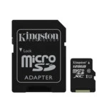 Флеш (Flash) карты Kingston SDC10G2/128GB Class 10 128GB + адаптер для SD (128 ГБ)