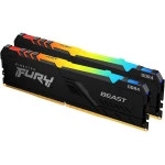 ОЗУ Kingston Fury Beast RGB KF426C16BB12AK2/32 (DIMM, DDR4, 32 Гб (2 х 16 Гб), 2666 МГц)