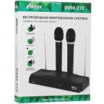 Микрофон Ritmix Микрофонный комплект RWM-210 черный RWM-210 Black