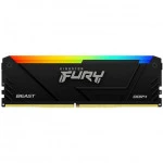 ОЗУ Kingston FURY Beast RGB KF432C16BB12AK4/64 (DIMM, DDR4, 64 Гб (4 х 16 Гб), 3200 МГц)