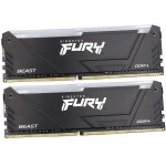 ОЗУ Kingston Fury Beast RGB KF436C17BB2AK2/16 DIMM, DDR4, 16 Гб, 3600 МГц