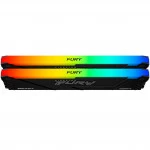 ОЗУ Kingston Fury Beast RGB KF436C18BB2AK2/32 DIMM, DDR4, 32 Гб (2 х 16 Гб), 3600 МГц