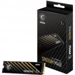 Внутренний жесткий диск MSI SPATIUM M460 PCIe 4.0 NVMe M.2 2TB (SSD (твердотельные), 2 ТБ, M.2)