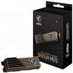 Внутренний жесткий диск MSI SPATIUM M570 PCIe 5.0 NVMe M.2 2TB HS (SSD (твердотельные), 2 ТБ, M.2)