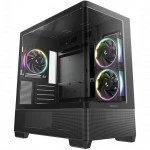 Корпус Deepcool CG380U 3F Black R-CG380U-BKAGM3-G Mini-Tower