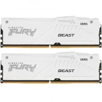 ОЗУ Kingston Fury Beast RGB White KF552C40BWAK2-64 DIMM, DDR5, 64 Гб (2 х 32 Гб), 5200 МГц