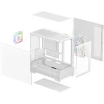 Корпус Deepcool CG380 3F White R-CG380-WHAGM3-G Mini-Tower