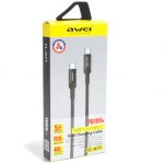 Кабель интерфейсный AWEI CL-117T USB Type C - USB Type C