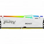 ОЗУ Kingston Fury Beast White RGB KF552C40BWA-32 DIMM, DDR5, 32 Гб, 5200 МГц