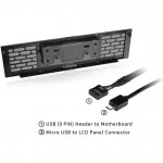 Аксессуар для ПК и Ноутбука Thermaltake ЖК-панель для Tower 200 Series Black AC-066-OO1NAN-A1 (LCD панель для корпуса)