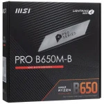 Материнская плата MSI PRO B650M-B Micro-ATX, AMD AM5