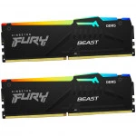ОЗУ Kingston Fury Beast RGB KF560C30BBAK2-64 (DIMM, DDR5, 64 Гб (2 х 32 Гб), 6000 МГц)