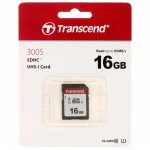 Флеш (Flash) карты Transcend 16GB SD Class 10 U1 TS16GSDC300S (16 ГБ)