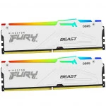 ОЗУ Kingston Fury Beast RGB KF564C32BWEAK2-64 DIMM, DDR5, 64 Гб (2 х 32 Гб), 6400 МГц