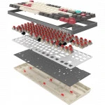 Клавиатура A4Tech S87 Pixels Red S87 PIXELS (Проводная, USB)