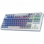Клавиатура Royal Kludge RK M87 Ocean Blue (Beige switch) (Беспроводная, USB)