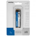 Внутренний жесткий диск SmartBuy Stream E14 SBSSD1T0-STE14-M2P3 (SSD (твердотельные), 1 ТБ, M.2, PCIe)