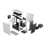 Корпус FRACTAL DESIGN Meshify 2 Mini White TG Clear Tint FD-C-MES2M-02 (Игровые, Mini-Tower)