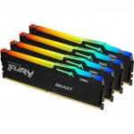ОЗУ Kingston Fury Beast DDR5 RGB KF556C40BBAK2-128 DIMM, DDR5, 128 Гб (2 х 64 Гб), 5600 МГц