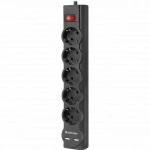 Сетевой фильтр Defender DFS 755 - 5,0 М, 5 розеток