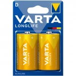 Батарейка VARTA LR20 Longlife, D, 1.5 V, 2 шт., в блистере LR20/ D
