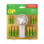 Батарейка GP Super AA (12 шт.) + AAA (12 шт.) + Вентилятор PROMO 4891199234958
