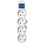 Распределитель питания SVC 4 розетки 5м белый ZP4S-50M