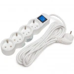 Распределитель питания SVC 4 розетки 5м белый ZP4S-50M