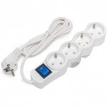 Распределитель питания SVC 4 розетки 1.8м белый ZP4S-18M