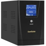 Источник бесперебойного питания ExeGate SpecialPro Smart LLB-2200.LCD.AVR.2SH.RJ.USB (Линейно-интерактивные, Напольный (Tower), 2200 ВА, 1300 Вт)