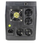 Источник бесперебойного питания Powerman Back Pro 1500Plus Линейно-интерактивные, Напольный (Tower), 1500 ВА, 900 Вт