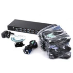 KVM-переключатель SHIP KVM переключатель AS-3116DU, 2 порта USB, 2 порта PS/2, 17 портов VGA