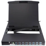 KVM-переключатель SHIP KVM консоль AS-9116ULG, 19", 2 порта USB, 16 портов VGA