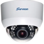 IP видеокамера Surveon Купольная IP камера Surveon CAM4211 Купольная, Внутренней установки, Проводная, 2.8 мм, 1/4", 1.3 Мп ~ 1280×800