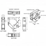 Аксессуар для кабельных сетей Hyperline Крепление для Keystone Jack на DIN-рейку в распределительные щиты для промышленных решений без боковых крышек ширина 18 мм FP-IE-DIN-KJ-1-GY