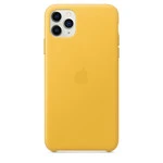 Аксессуары для смартфона Apple iPhone 11 Pro Max Leather Case Meyer Lemon MX0A2ZM/A