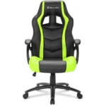 Компьютерный стул Sharkoon Shark Skiller SGS1 Black/Green SKILLER-SGS1-BK/GN